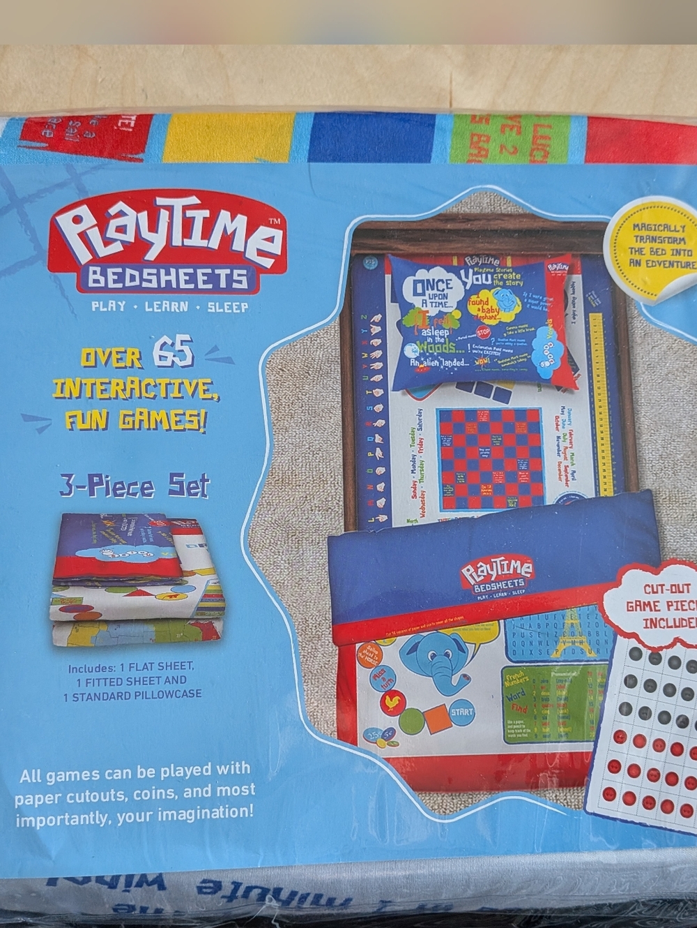 Playtime Edventures Interactive Twin Sheet Set NIP - 65+ Educational Games